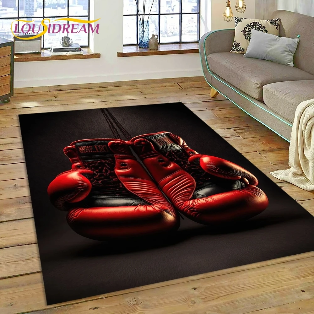Commercial Printing Online - Boks eldiveni Boxer mücadele karikatür halı