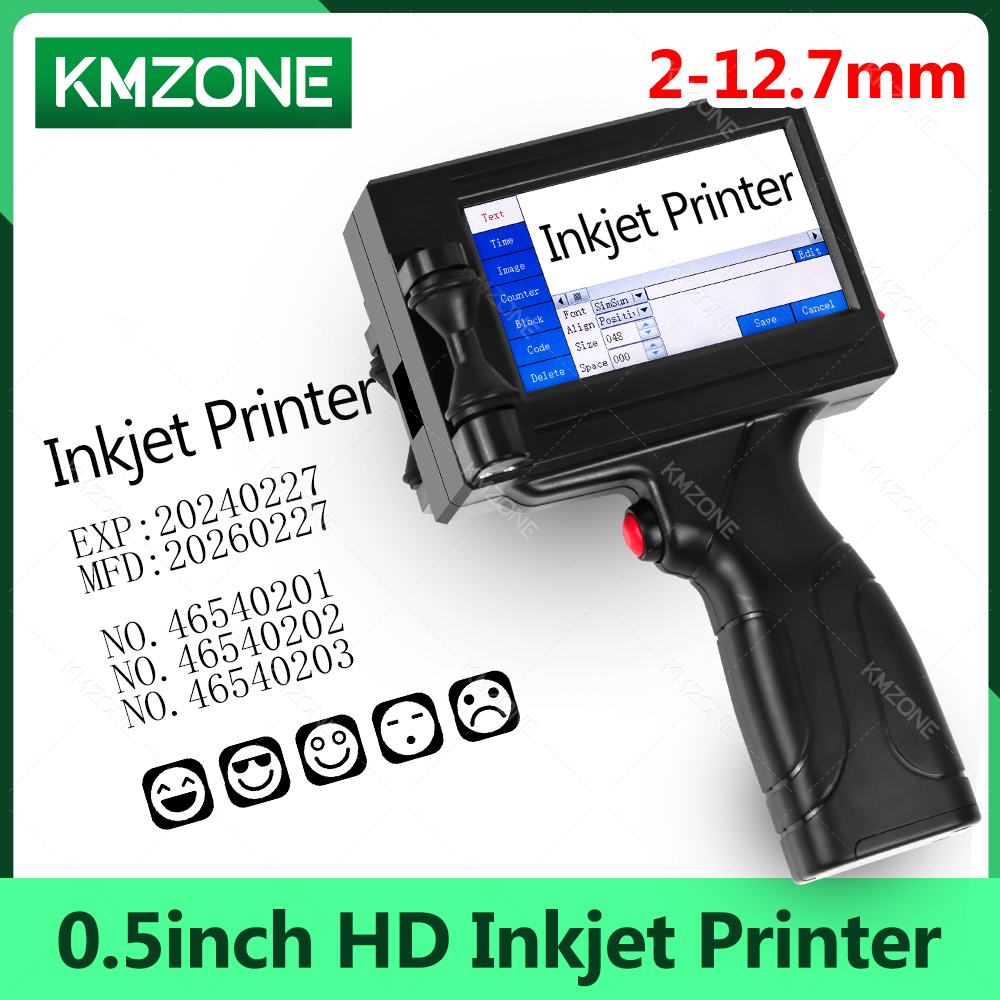 Commercial Printing Images - 12.7mm Taşınabilir Mürekkep Püskürtmeli Yazıcı El