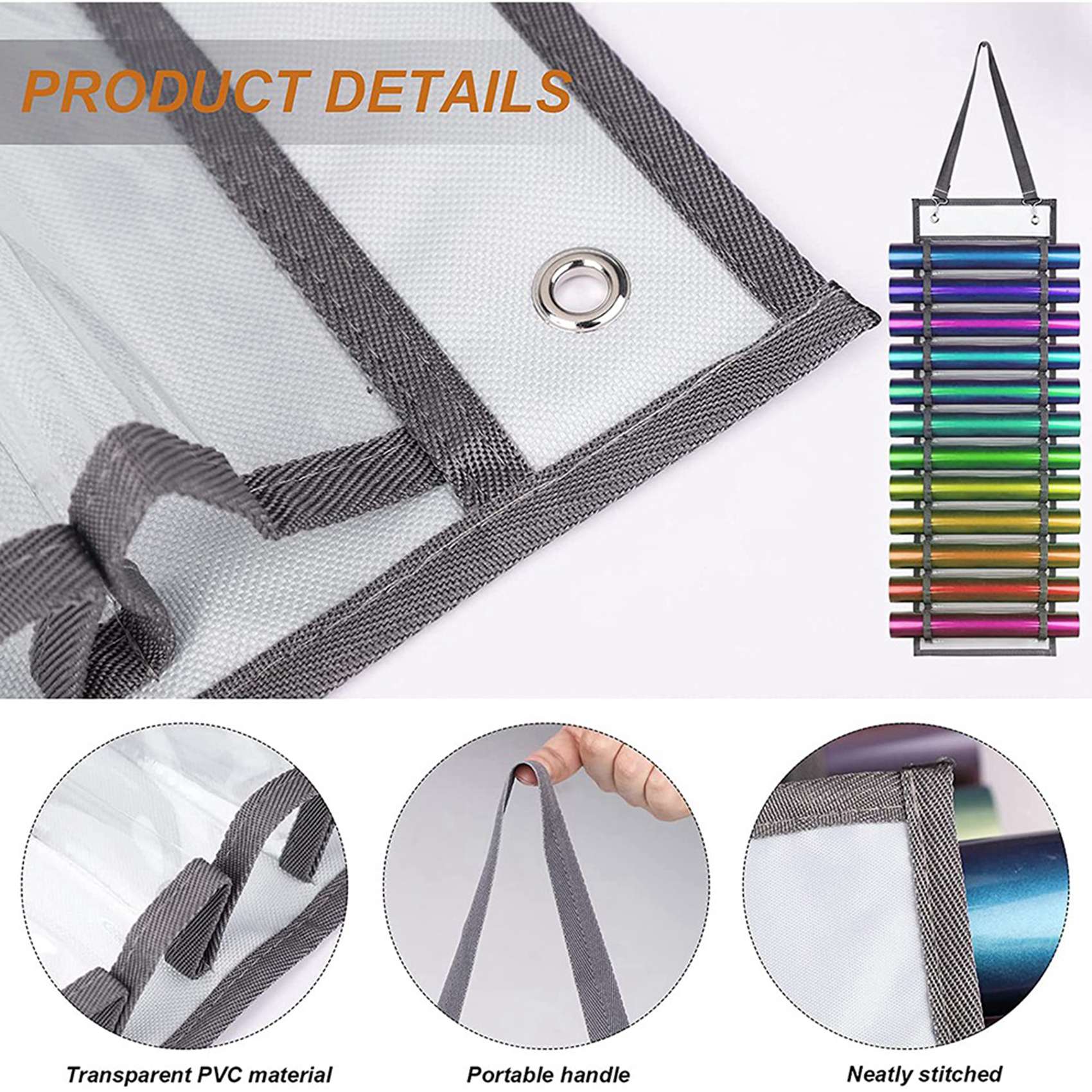 Heat Transfer Vinyl Roll - AC23-2X Vinil Depolama Rafı, 12 Delikli
