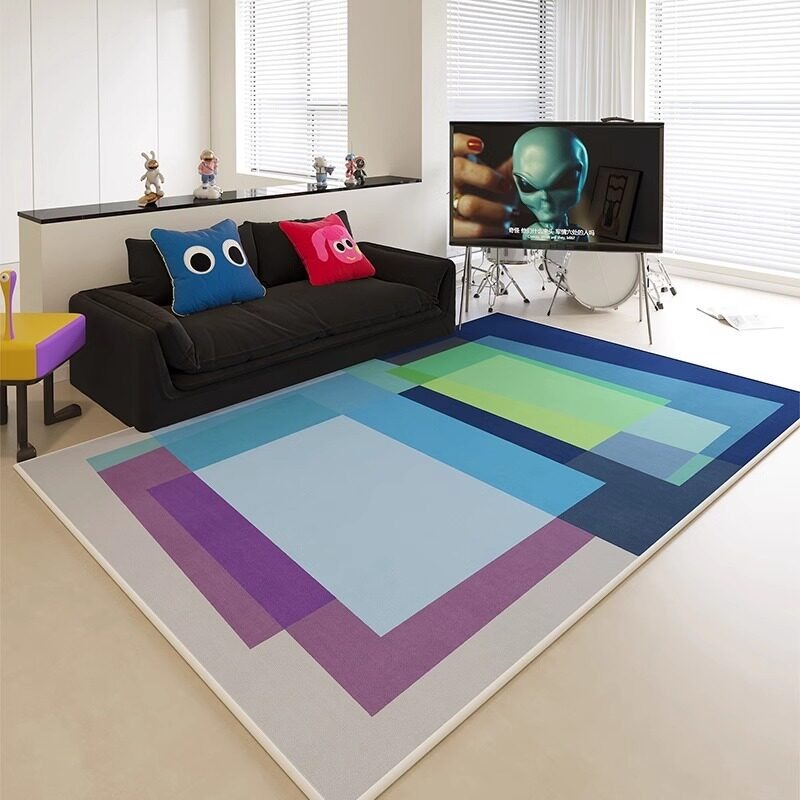 Soyut Renk Bloklu Baskılı Otur - Commercial Printing Online incelemesi ve fiyatı