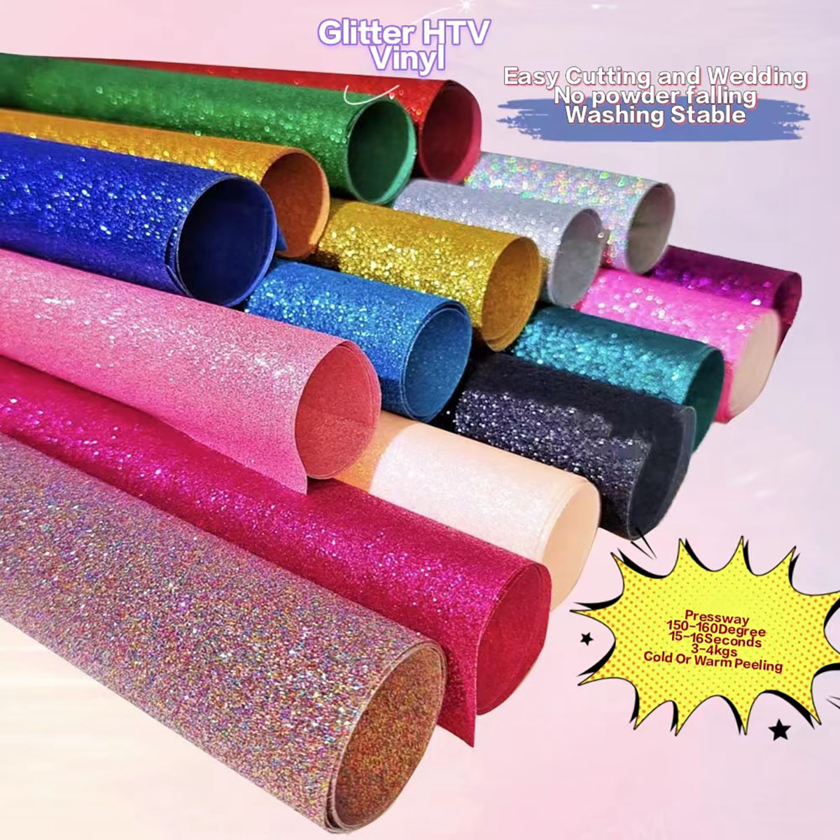 Glitter ısı transferi vinil Fi - Heat Transfer Vinyl Roll incelemesi ve fiyatı